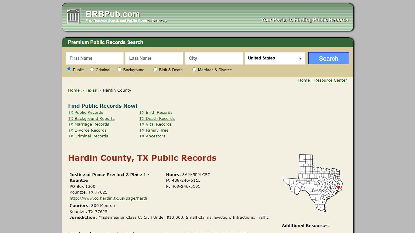 Hardin County Public Records | Search Texas Government Databases